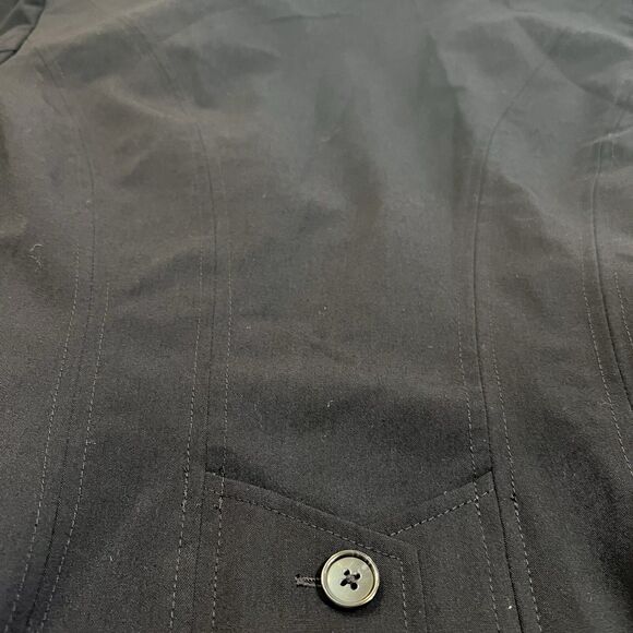 Worthington Works Navy Blazer Size 14 Stretch Career Lined Button Front - Picture 12 of 15